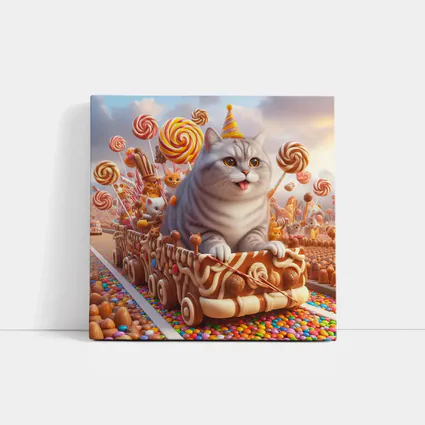 British Shorthair Cat Candy Land Adventure