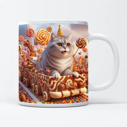 British Shorthair Cat Candy Land Adventure