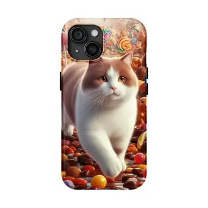British Shorthair Cat Candy Sweets Fantasy World