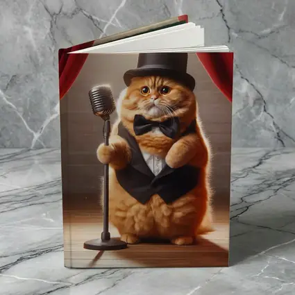 Scottish Fold Cat Performer On Stage