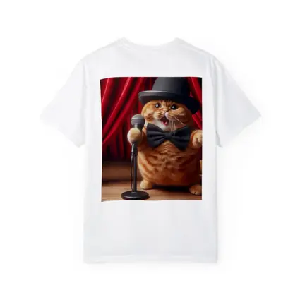 Orange Scottish Fold Cat Stage Performance
