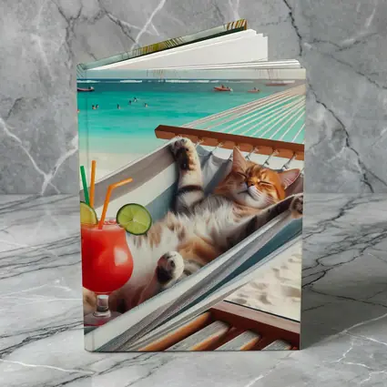 Relaxing Cat Hammock Tropical Beach Summer