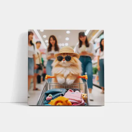 Orange Persian Cat Shopping Mall Sunglasses Hat