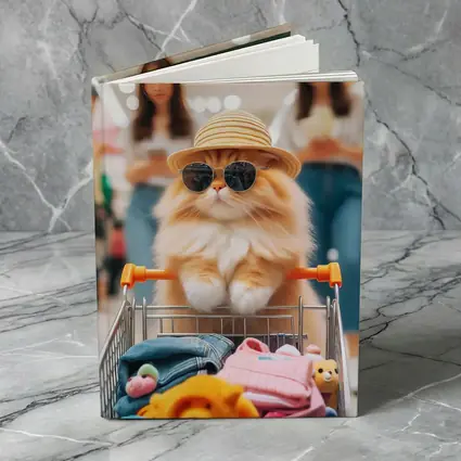 Orange Persian Cat Shopping Mall Sunglasses Hat