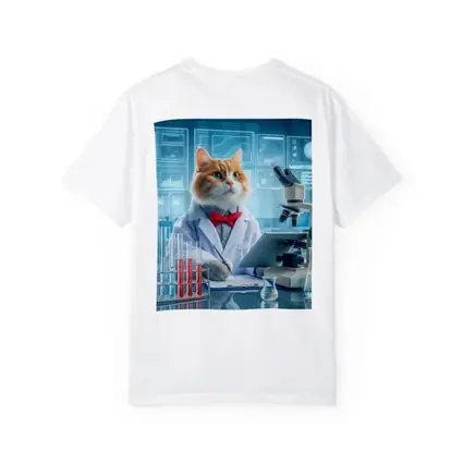 Cat Scientist in Lab White Coat