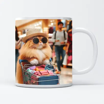 Persian Cat Shopping Mall Sunglasses Hat