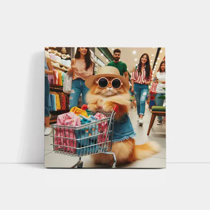 Persian Cat Shopping Mall Funny Sunglasses