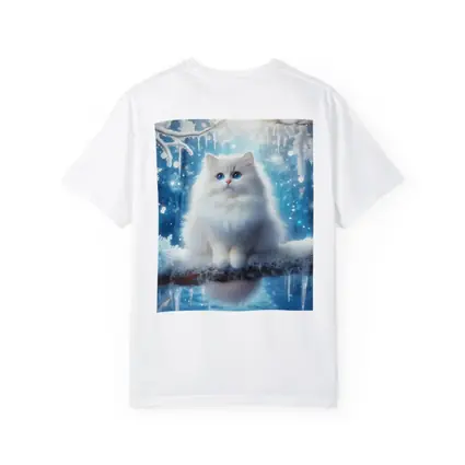 White Ragdoll Cat Snowy Winter Forest