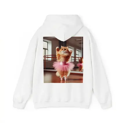 Orange Cat Ballerina Dancing In Studio
