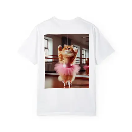 Orange Cat Ballerina Dancing In Studio