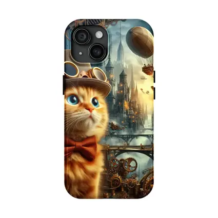 Steampunk Orange Cat Top Hat City
