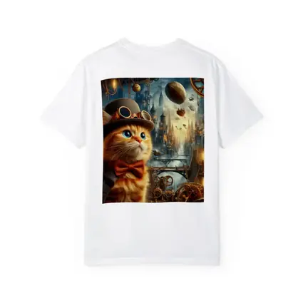 Steampunk Orange Cat Top Hat City