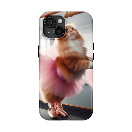 Orange Cat Ballerina Pink Tutu Dance Studio