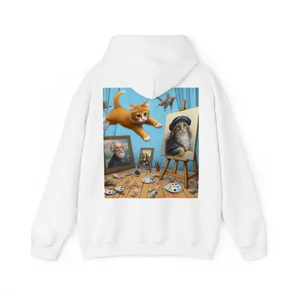 Cats Artist Studio Funny Feline Art Scene