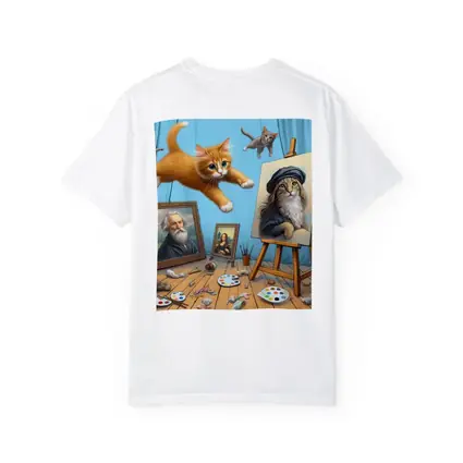 Cats Artist Studio Funny Feline Art Scene