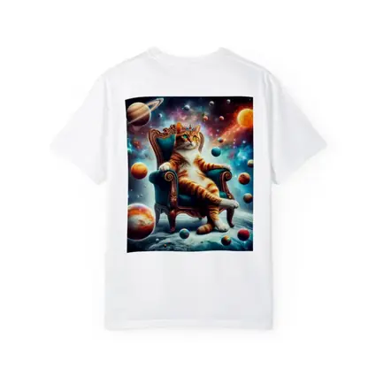 Royal Cat King Throne Space Planets