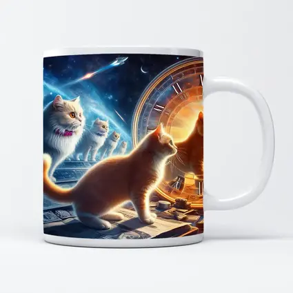 Cats Time Travel Space Money Fantasy Art