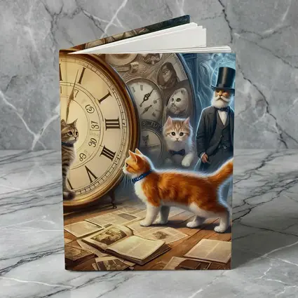 Cats Time Travel Fantasy Steampunk Scene