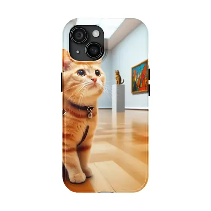 Orange Tabby Cat Art Gallery Museum