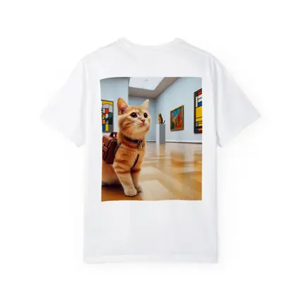 Orange Tabby Cat Art Gallery Museum