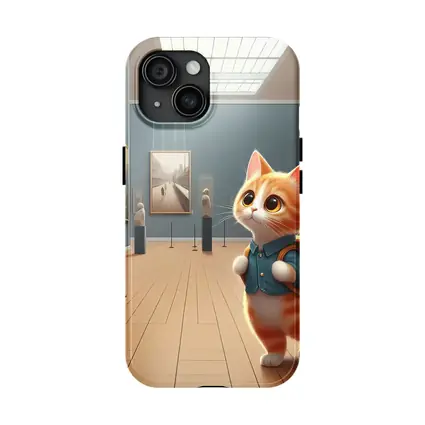 Cute Orange Cat Art Gallery Museum