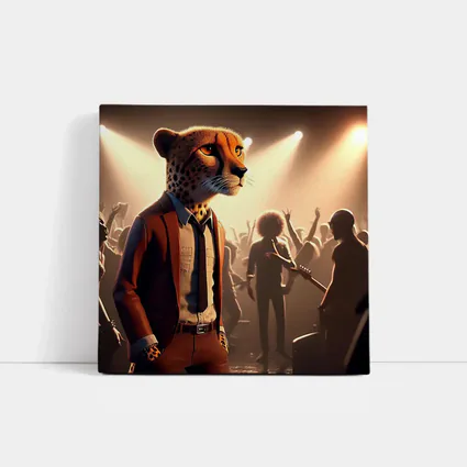 Cheetah Musician At Rock Concert Crowd