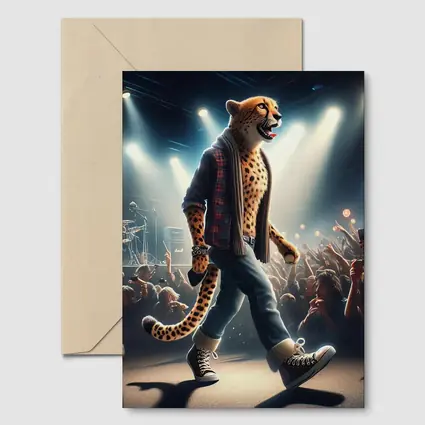 Cheetah Rockstar Performing Live Concert Stage