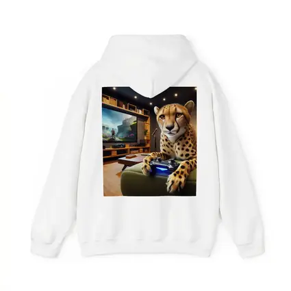 Cheetah Gaming Controller Cozy Living Room