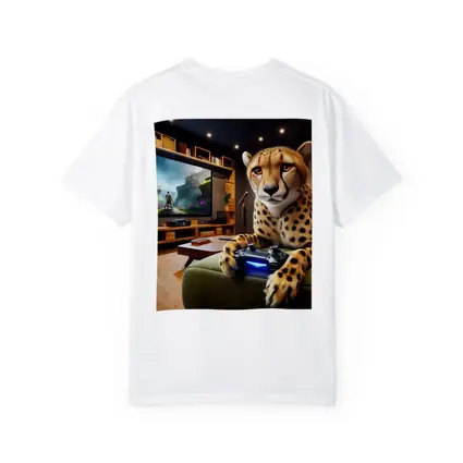 Cheetah Gaming Controller Cozy Living Room