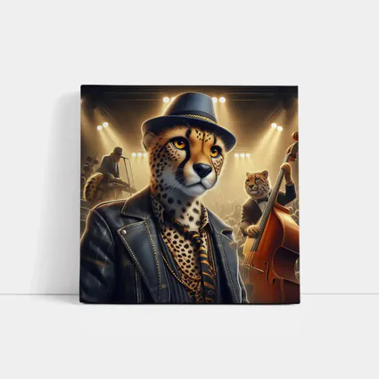 Cheetah Jazz Musician On Concert Stage