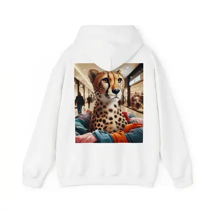 Cheetah Shopping in Busy Fashion Mall