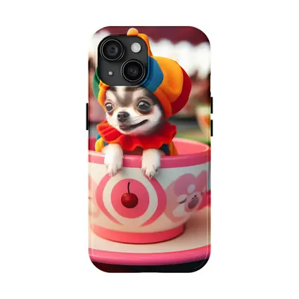 Chihuahua Clown Hat Teacup Carnival Ride