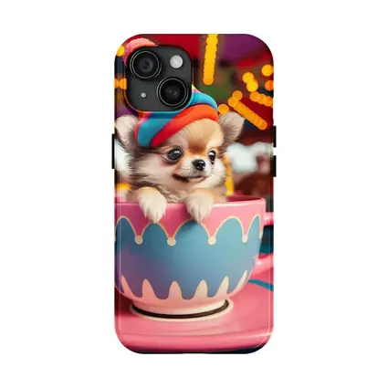 Chihuahua Puppy Teacup Ride Carnival Background