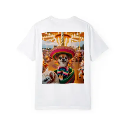 Chihuahua Sombrero Carousel Colorful Fair Background