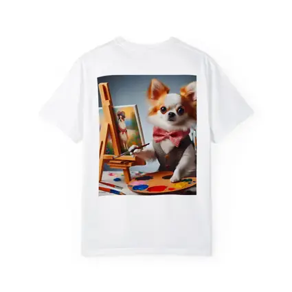Chihuahua Artist Painting Portrait Bow Tie