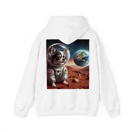 Chihuahua Astronaut on Mars Red Planet