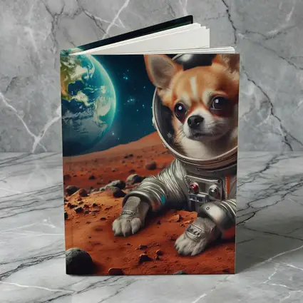 Chihuahua Astronaut On Mars Red Planet