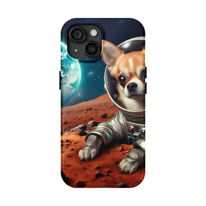 Chihuahua Astronaut On Mars Red Planet