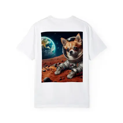 Chihuahua Astronaut On Mars Red Planet