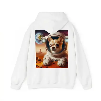 Chihuahua Astronaut on Mars Red Planet