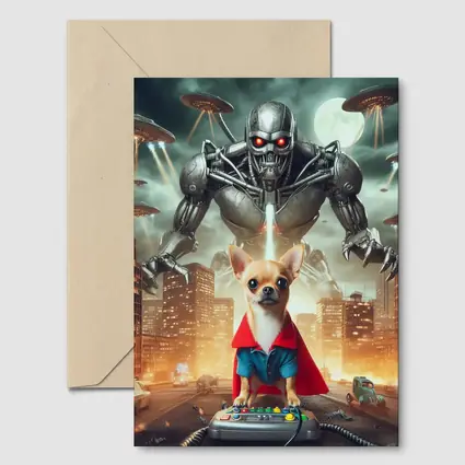 Chihuahua Hero Saves City From Robot Invasion