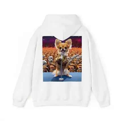 Chihuahua Commander Speech Cartoon Army Crowd