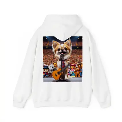 Chihuahua Rockstar Performing On Stage Concert
