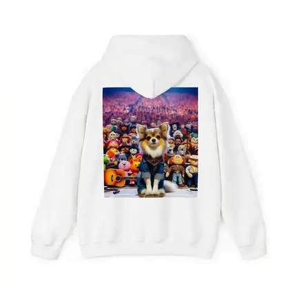 Chihuahua Dog On Stage Concert Crowd