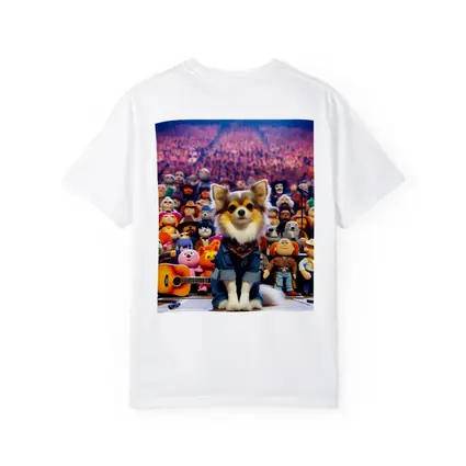 Chihuahua Dog On Stage Concert Crowd
