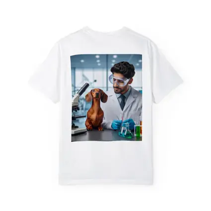 Dachshund Dog Scientist Laboratory Research Art