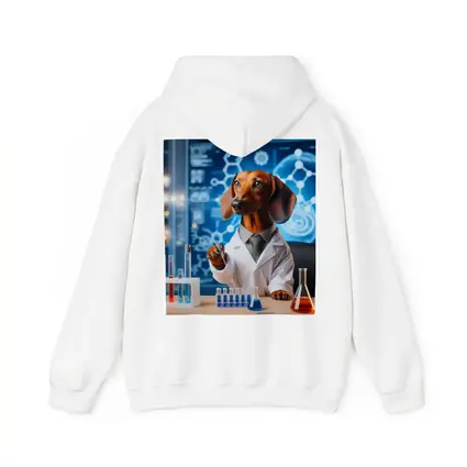 Dachshund Scientist Lab Coat Blue Laboratory
