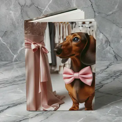 Dachshund Pink Bow Tie Boutique Shop