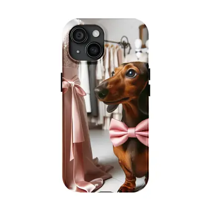 Dachshund Pink Bow Tie Boutique Shop
