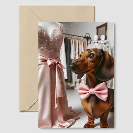 Dachshund Pink Bow Tie Boutique Shop